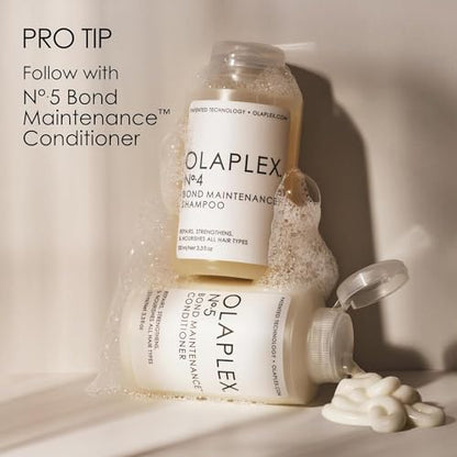 Olaplex No. 4 Bond Maintenance Shampoo, Repairs, Strengthens, & Nourishes All Hair Types, Adds Shine & Leaves Hair Feeling Soft, 8.5 fl oz