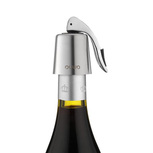 Reusable Wine Stopper with Silicone - Superior Leak-Proof, Black 4 pack