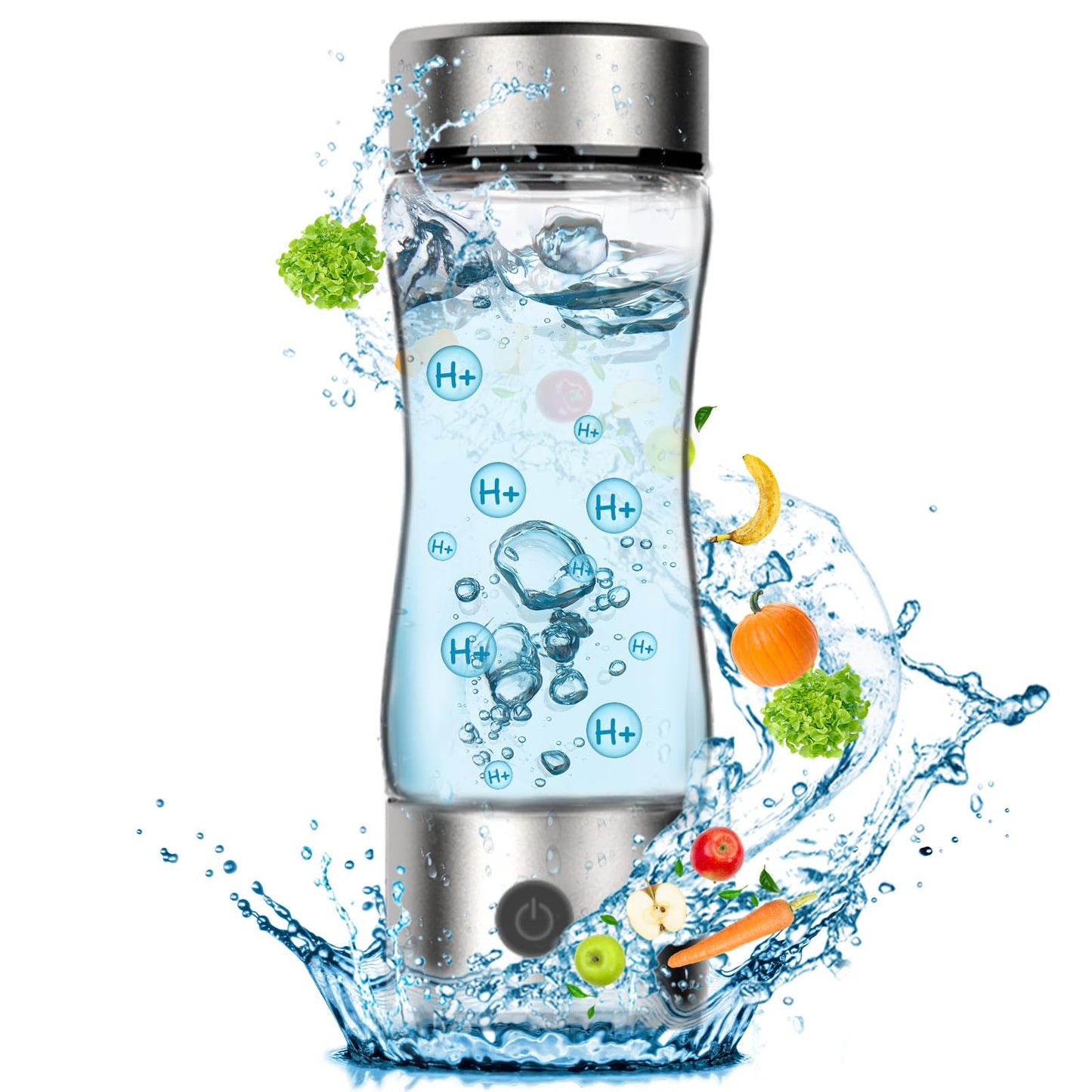 Hydrogen Water Bottle Generator, Portable Rechargeable aquahealth Hydrogen Water, Hydrogen Water Ionizer Machine, with SPE/PEM Technology, for Home Office Travel Fitness Drinking